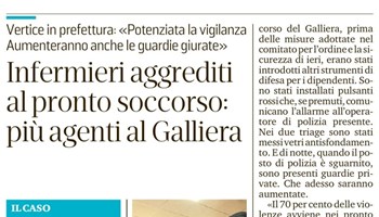 Infermieri aggrediti al pronto soccorso, piu' agenti al Galliera