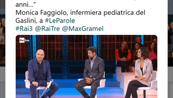 Monica Faggiolo, infermiera e donna speciale, da @OspedaleGaslini a @RaiTre