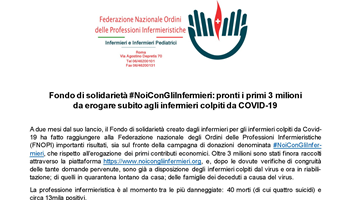 Fondo di solidarietà #NoiConGliInfermieri