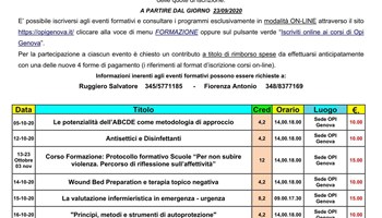 Al via i corsi di formazione dell'Ordine, riservati ai soli iscritti di Genova