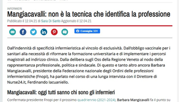 Mangiacavalli: non è la tecnica che identifica la professione
