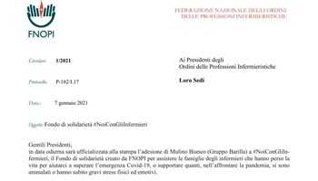 Fondo di solidarietà NoiConGliInfermieri, adesione campagna Mulino Bianco