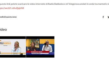 Disponibili le interviste a Radio Babboleo/Telegenova in occasione dell'organizzazione degli eventi