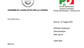 12 maggio Giornata internazionale dell'Infermiere, ringraziamenti gruppo consiliare PD in Regione