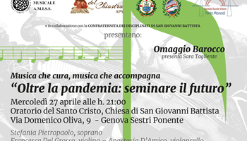 Oltre la pandemia: un concerto d’archi per ripartire, ringraziando gli eroi del Covid e del Morandi