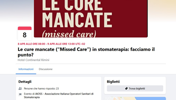 Le cure mancate “Missed Care” in stomaterapia: facciamo il punto, convegno