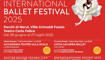 Convenzione spettacoli presso Teatro Carlo Felice e Nervi International ballet Festival 2025 