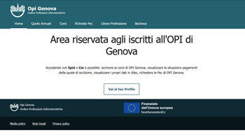 A tutti gli infermieri iscritti ad OPI Genova