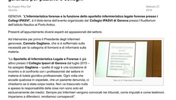 Responsabilità professionale: l'infermiere legale e forense come garanzia per pazienti e colleghi