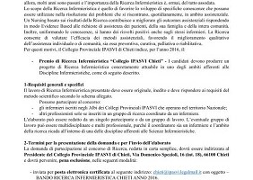 Concorso Nazionale di Ricerca IPASVI Chieti