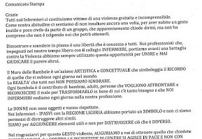 IPASVI ringrazia l'Associazione Non una di meno