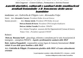 GIORNATA INTERNAZIONALE CONTRO LE MUTILAZIONI GENITALI FEMMINILI