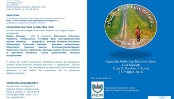 Mettere il paziente e la famiglia al centro, percorsi ed esperienze di educazione 
