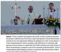 Visita del Pontefice a Genova